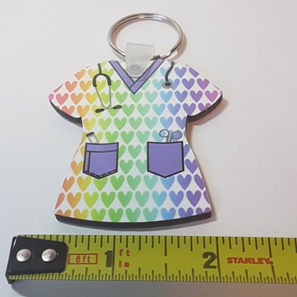 SESAME STREET Scrub Top & 2 Handmade Scrub top key chains - Scrub Top Collection - Picture 13 of 14